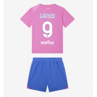 Dětský Fotbalový dres AC Milan Olivier Giroud #9 2023-24 Třetí Krátký Rukáv (+ trenýrky)